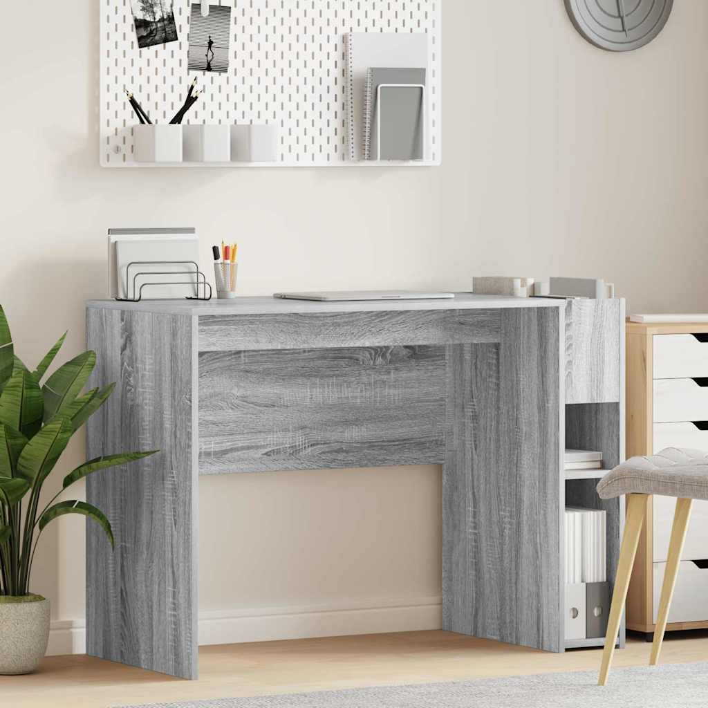 vidaXL Biurko Szary Sonoma 109 x 50 x 78 cm Materiał drewnopochodny