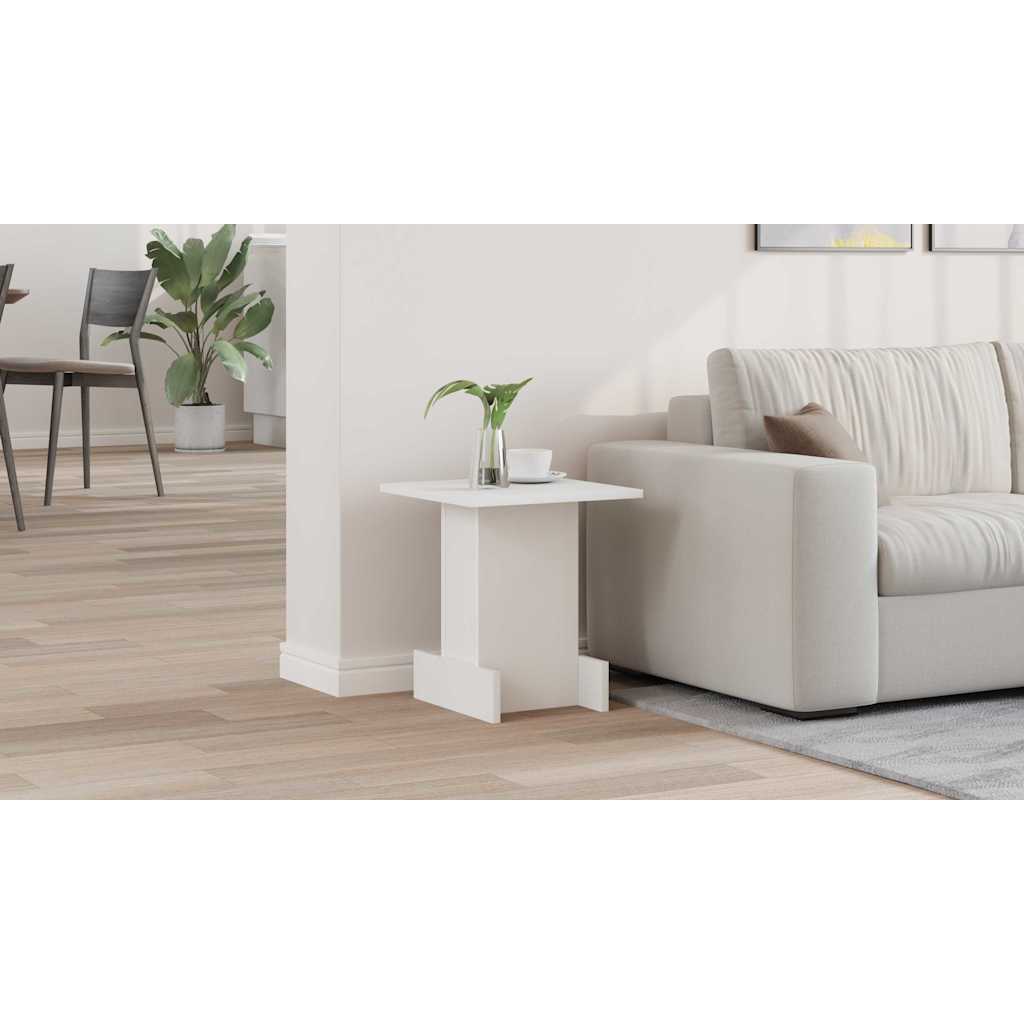 vidaXL Stolik końcowy Biały 35,5 x 35 x 40 cm Drewno inżynieryjne