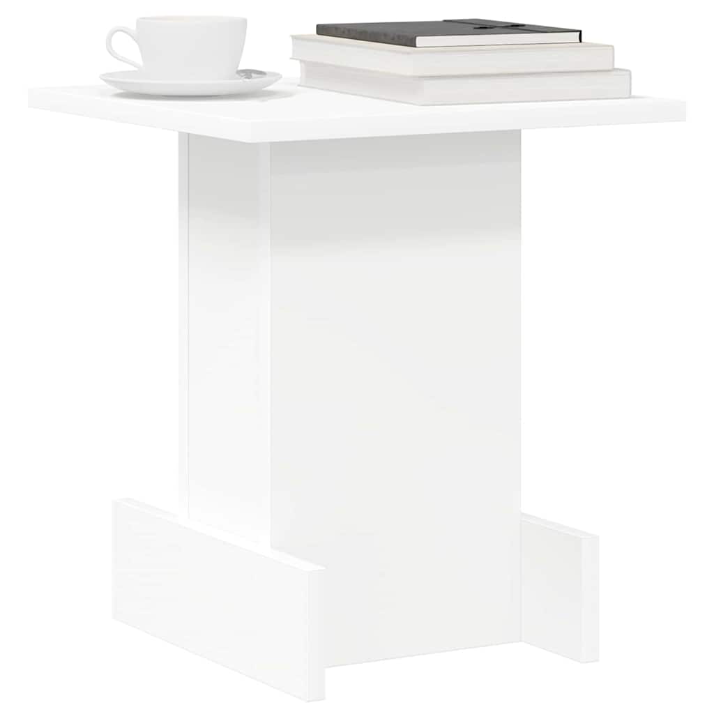 vidaXL Stolik końcowy Biały 35,5 x 35 x 40 cm Drewno inżynieryjne