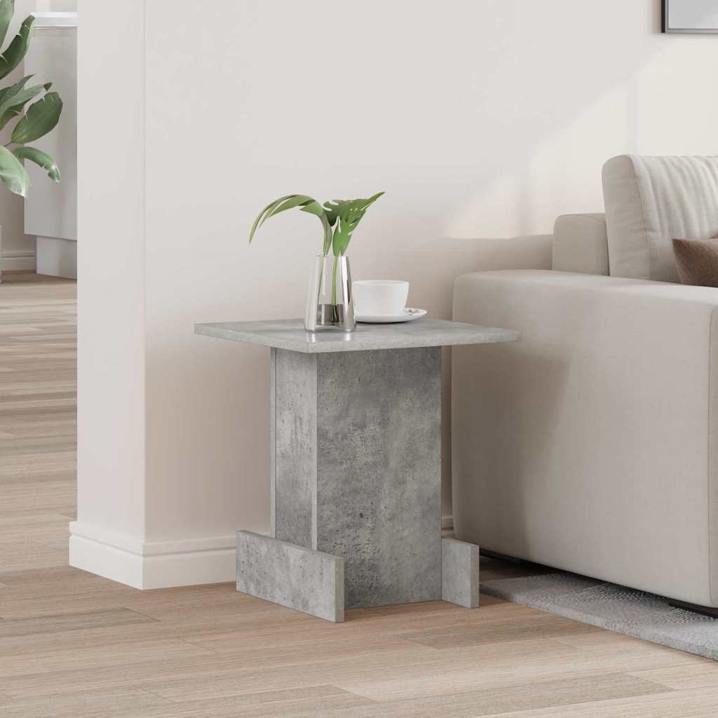 vidaXL Stolik końcowy Betonowy szary 35,5 x 35 x 40 cm