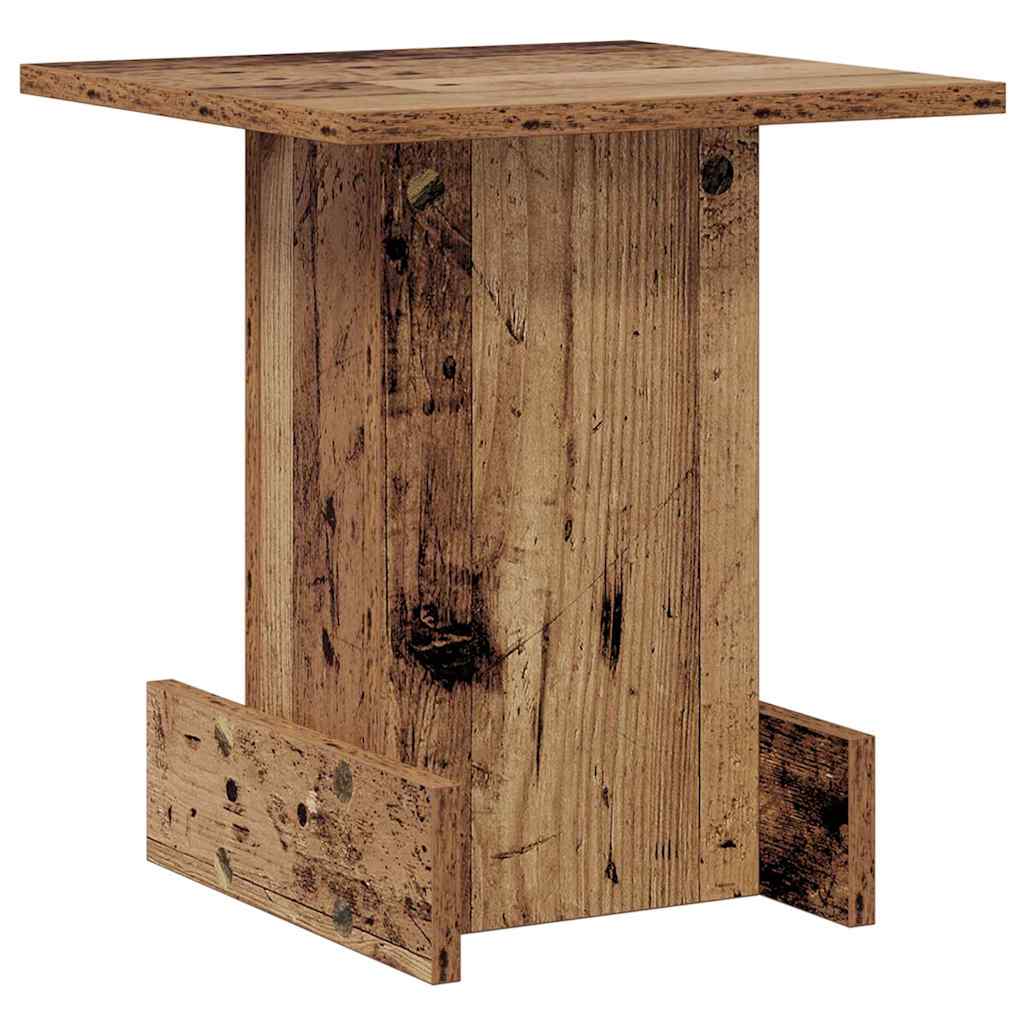 vidaXL Stolik końcowy Stare drewno 35,5 x 35 x 40 cm