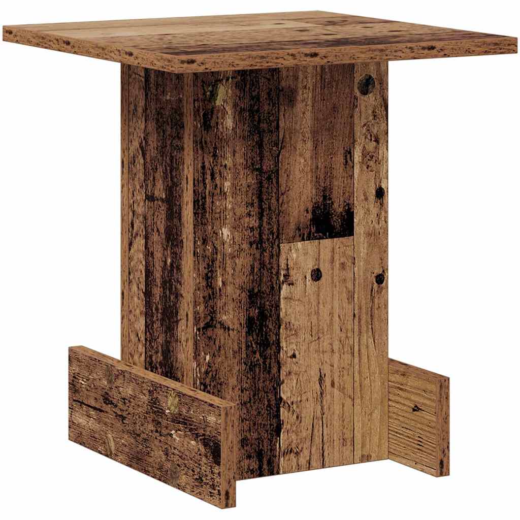 vidaXL Stolik końcowy Stare drewno 35,5 x 35 x 40 cm