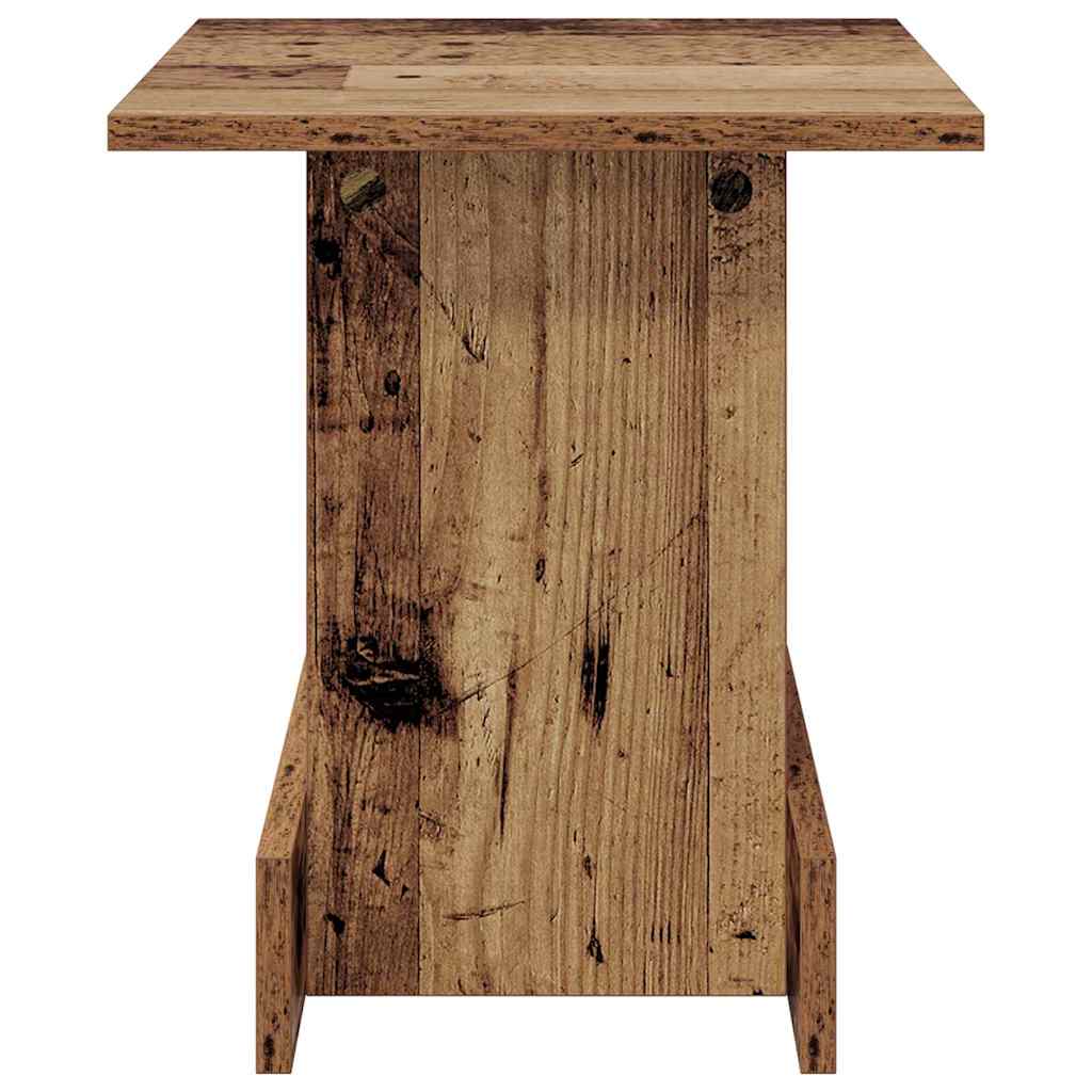 vidaXL Stolik końcowy Stare drewno 35,5 x 35 x 40 cm