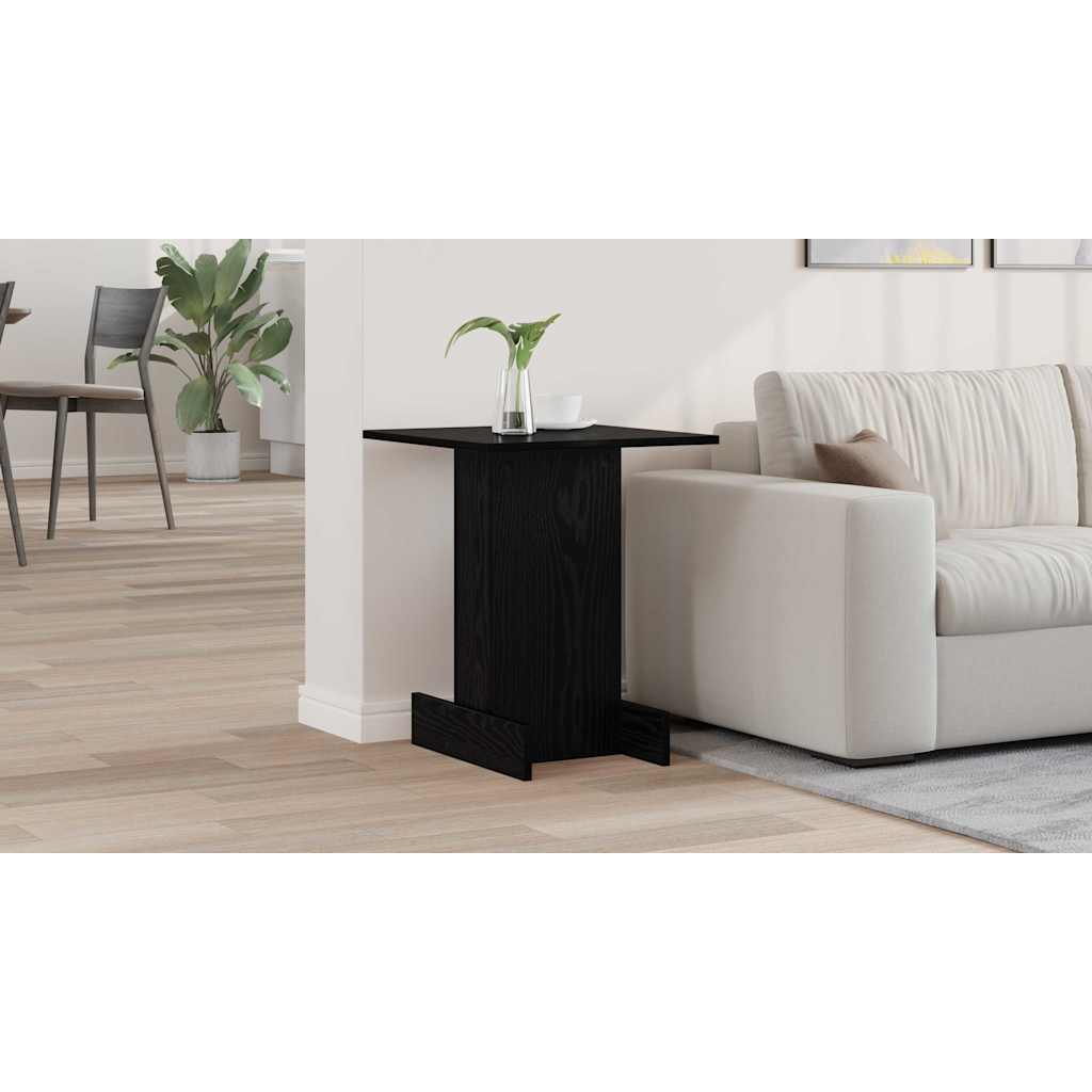 vidaXL Stolik końcowy Czarny Dąb 44,5 x 45 x 55 cm Drewno inżynieryjne