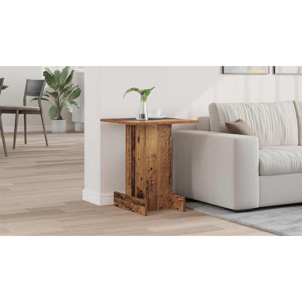 vidaXL Stolik końcowy Stare drewno 44,5 x 45 x 55 cm