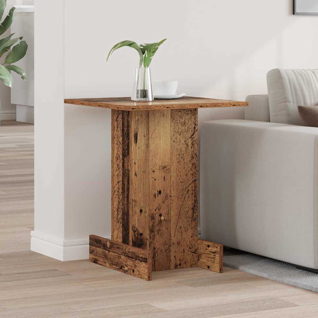 vidaXL Stolik końcowy Stare drewno 44,5 x 45 x 55 cm