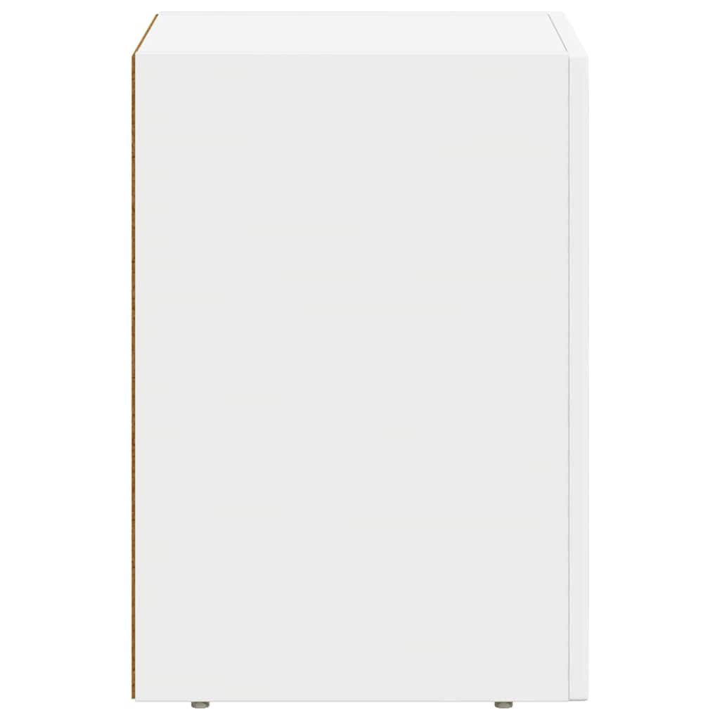 vidaXL Stolik nocny 2 pcs Biały 29,5 x 33,5 x 50 cm