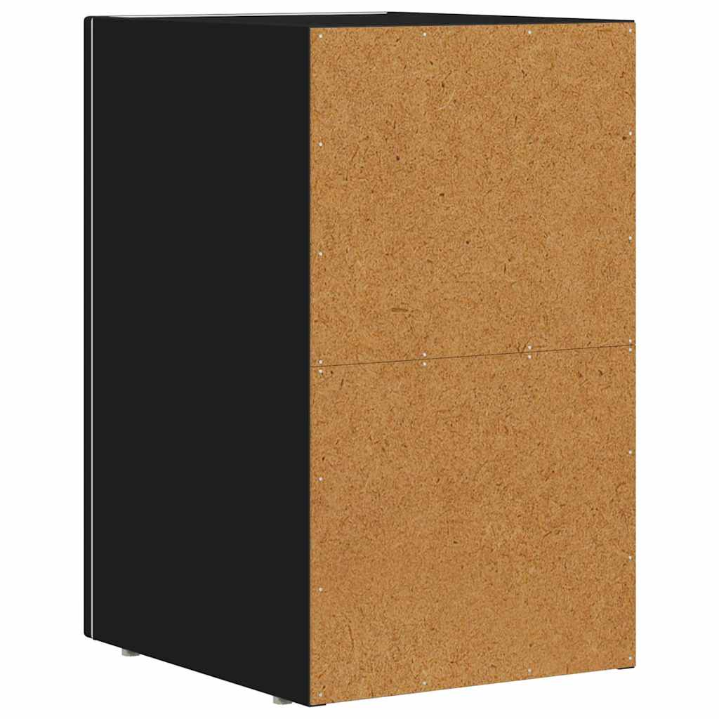 vidaXL Stolik nocny Czarny 29,5 x 33,5 x 50 cm Materiał drewnopochodny