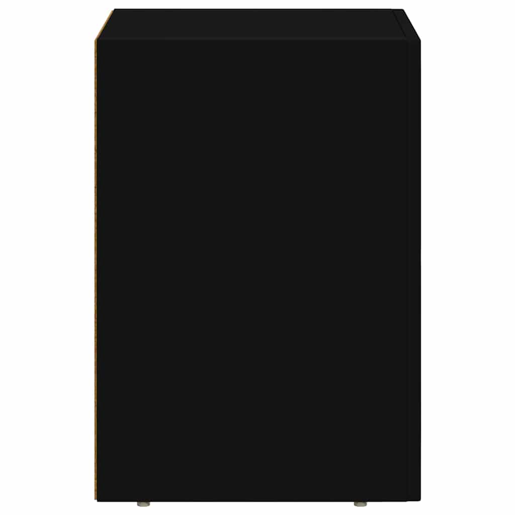 vidaXL Stolik nocny 2 pcs Czarny 29,5 x 33,5 x 50 cm