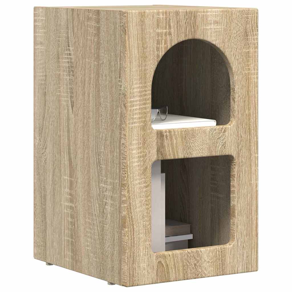 vidaXL Stolik nocny 2 pcs Dąb Sonoma 29,5 x 33,5 x 50 cm