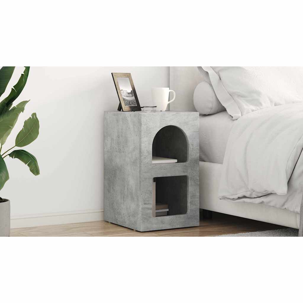 vidaXL Stolik nocny Betonowy szary 29,5 x 33,5 x 50 cm