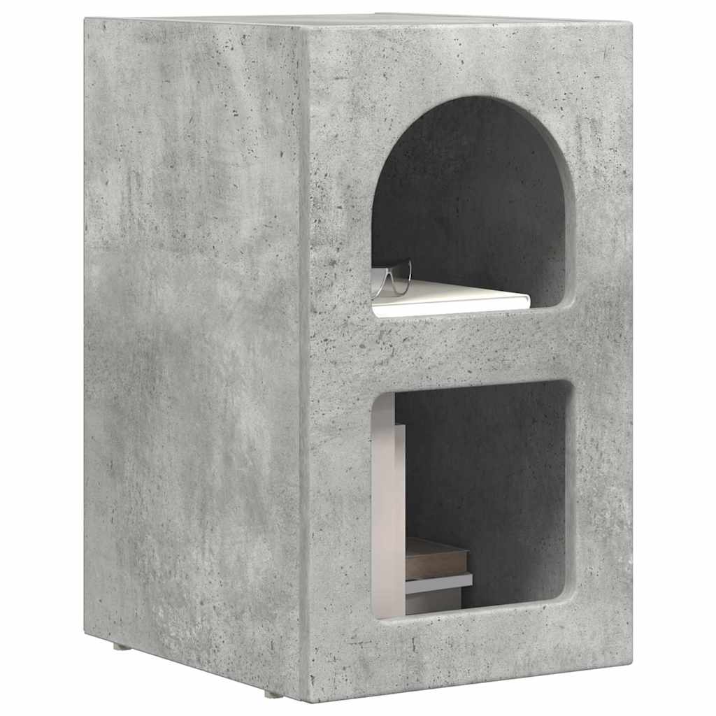 vidaXL Stolik nocny Betonowy szary 29,5 x 33,5 x 50 cm