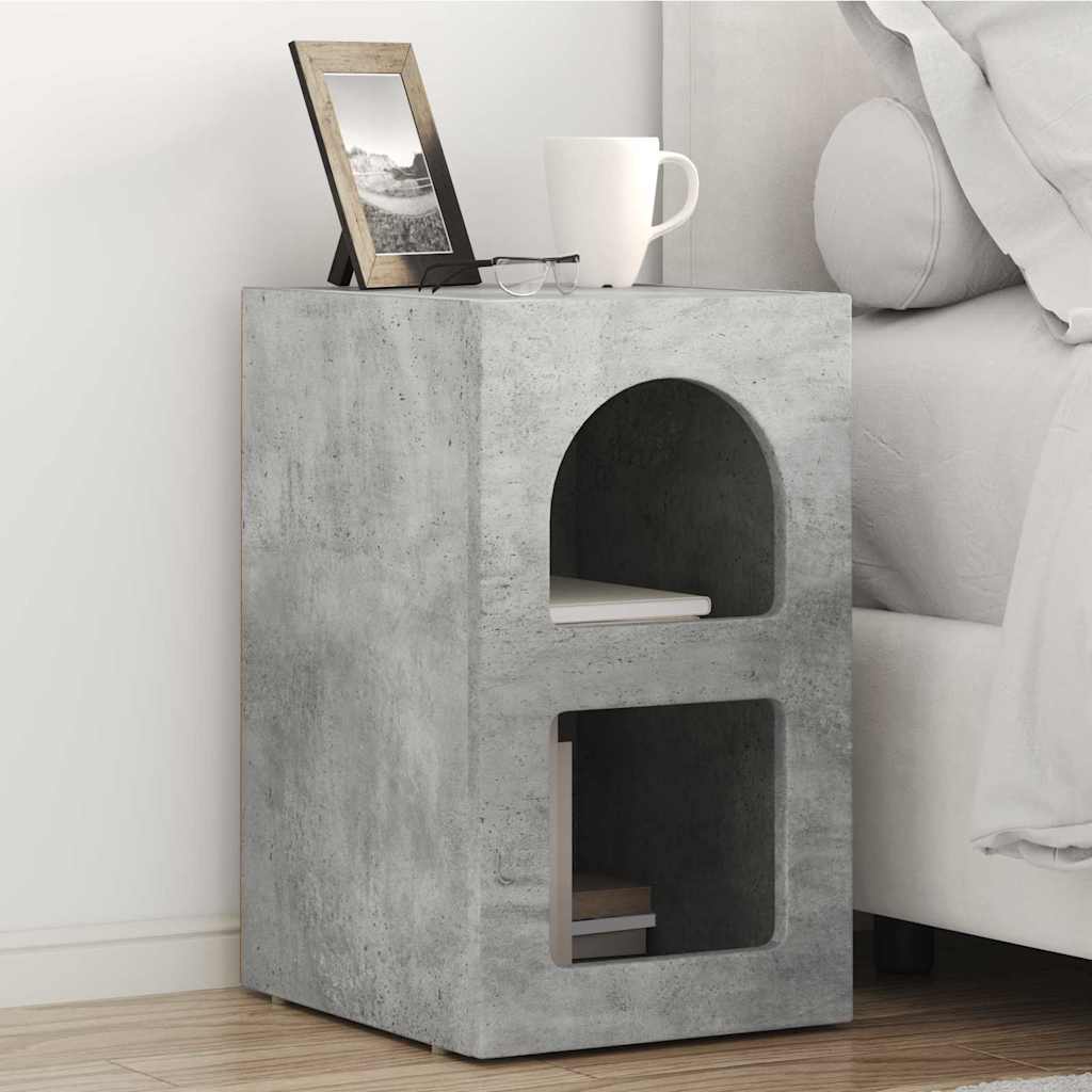 vidaXL Stolik nocny 2 pcs Betonowy szary 29,5 x 33,5 x 50 cm