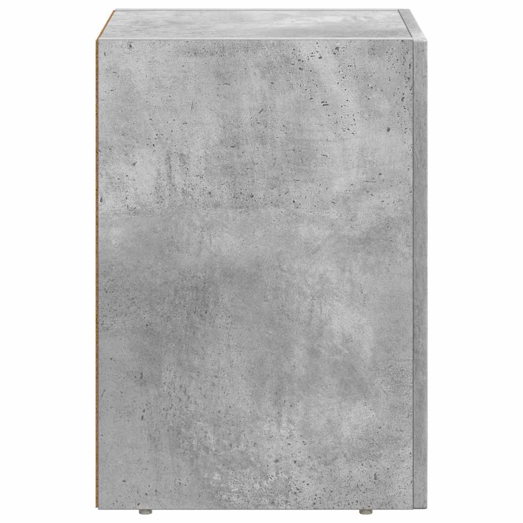 vidaXL Stolik nocny 2 pcs Betonowy szary 29,5 x 33,5 x 50 cm