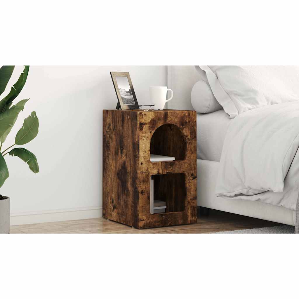 vidaXL Stolik nocny ELST 2 szt. Dąb wędzony 29,5 x 33,5 x 50 cm