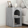 vidaXL Stolik nocny Szary Sonoma 29,5 x 33,5 x 50 cm
