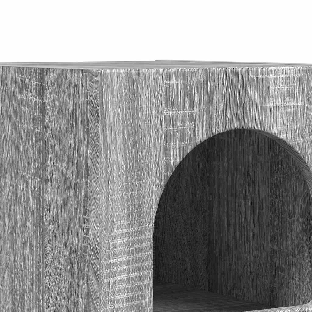 vidaXL Stolik nocny 2 pcs Szary Sonoma 29,5 x 33,5 x 50 cm