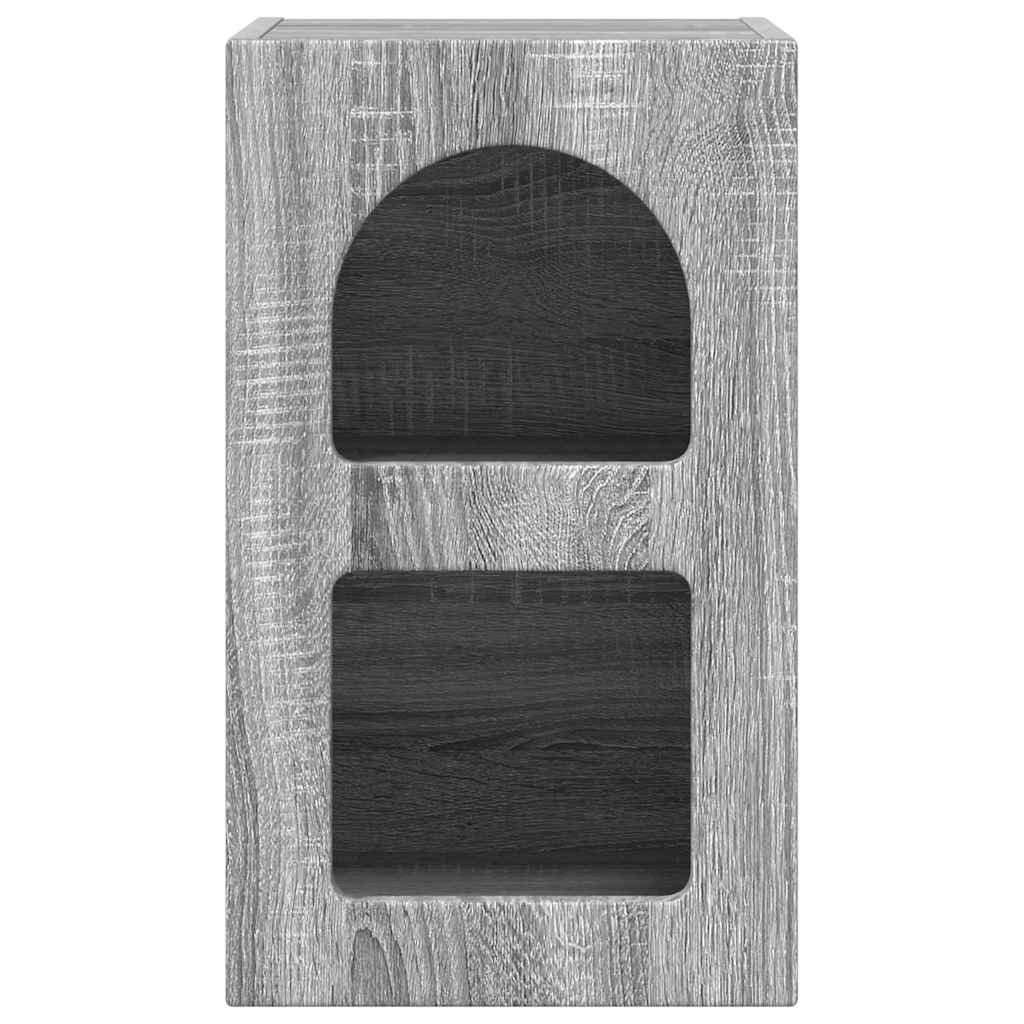 vidaXL Stolik nocny 2 pcs Szary Sonoma 29,5 x 33,5 x 50 cm