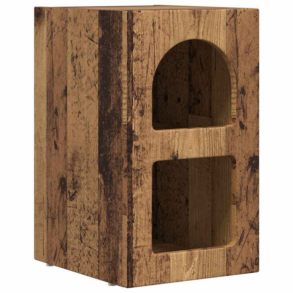 vidaXL Stolik nocny 2 pcs Stare drewno 29,5 x 33,5 x 50 cm