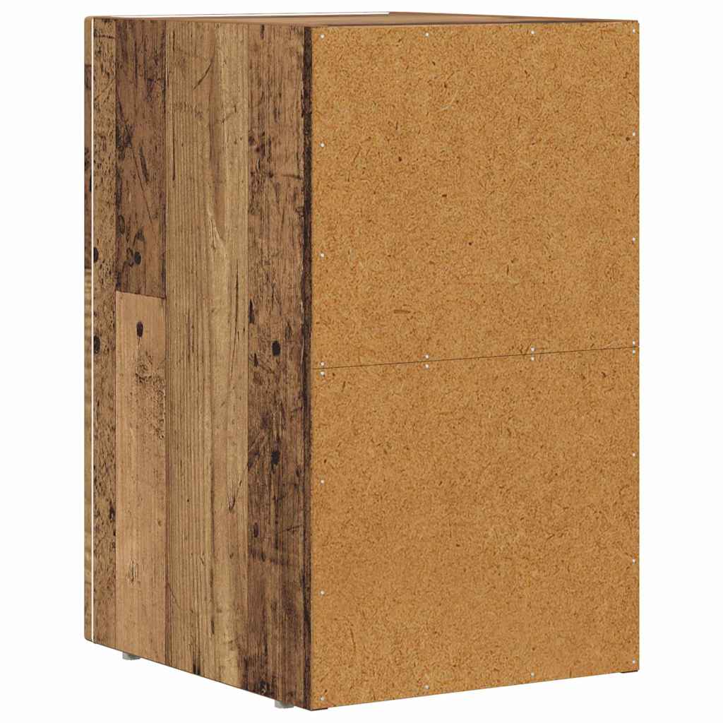 vidaXL Stolik nocny 2 pcs Stare drewno 29,5 x 33,5 x 50 cm