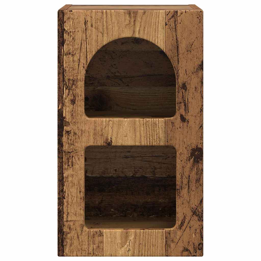 vidaXL Stolik nocny 2 pcs Stare drewno 29,5 x 33,5 x 50 cm