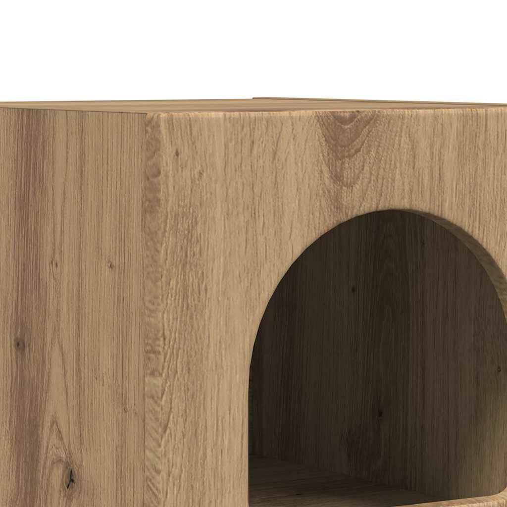 vidaXL Stolik nocny ELST Dąb rzemieślniczy 29,5 x 33,5 x 50 cm