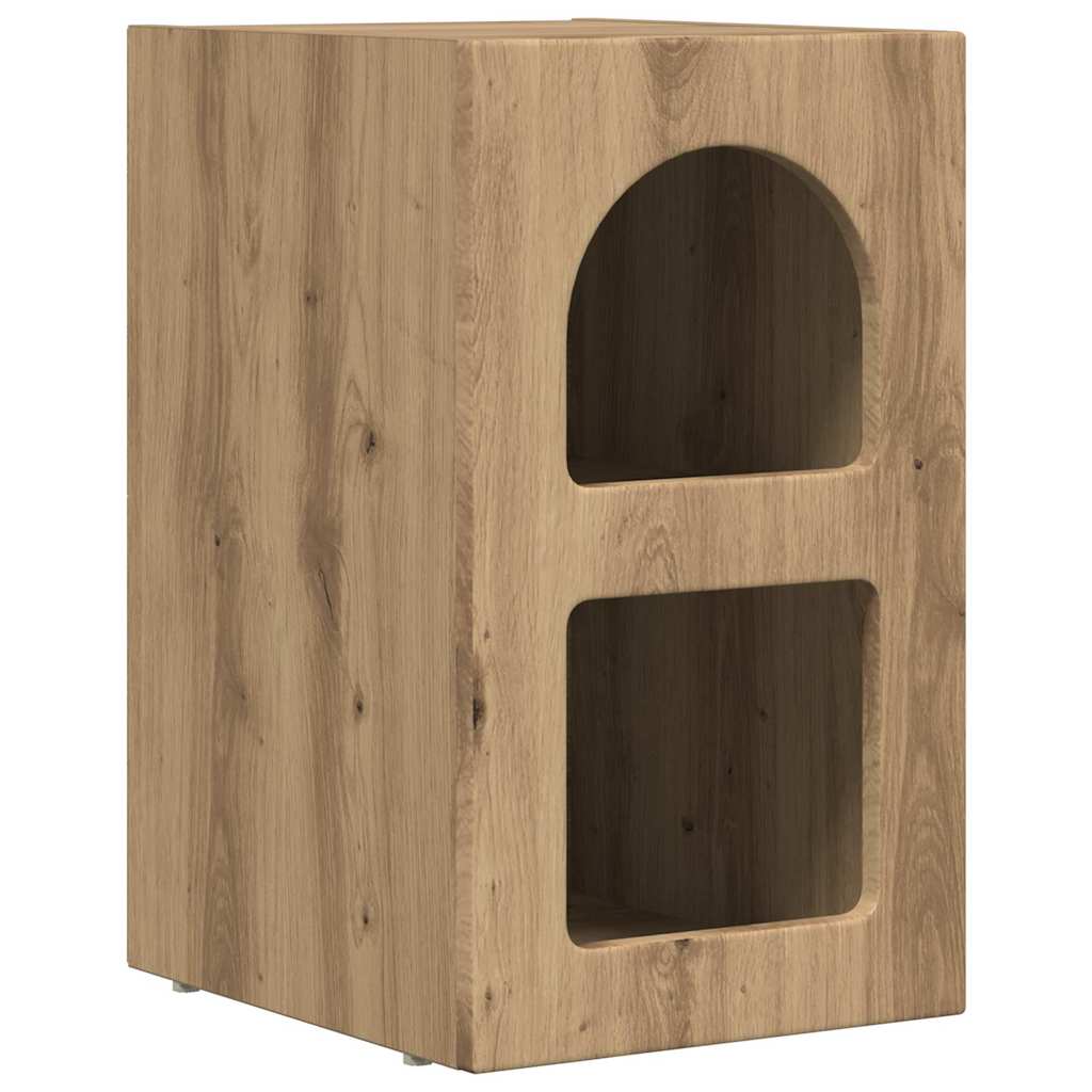 vidaXL Stolik nocny ELST Dąb rzemieślniczy 29,5 x 33,5 x 50 cm