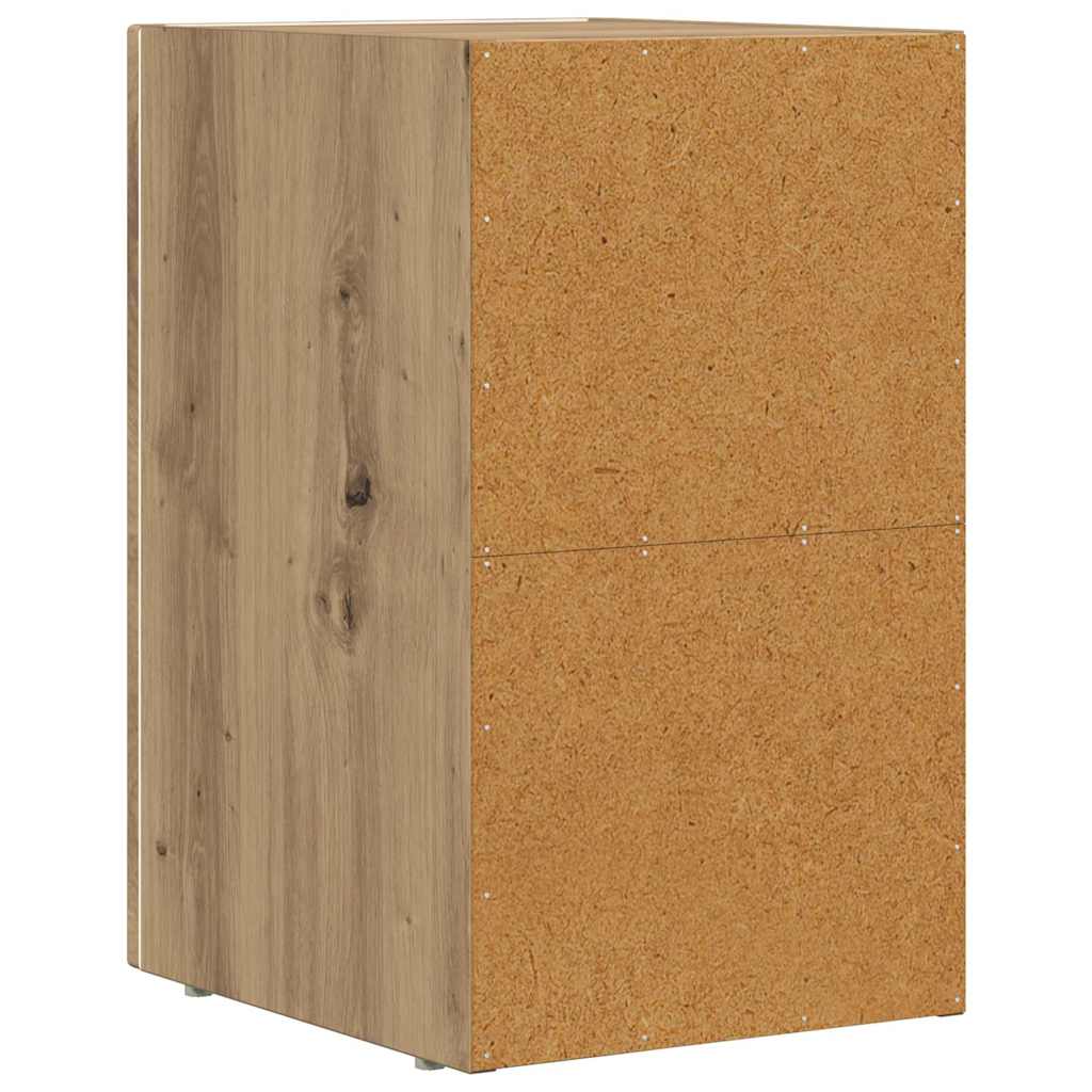 vidaXL Stolik nocny ELST Dąb rzemieślniczy 29,5 x 33,5 x 50 cm