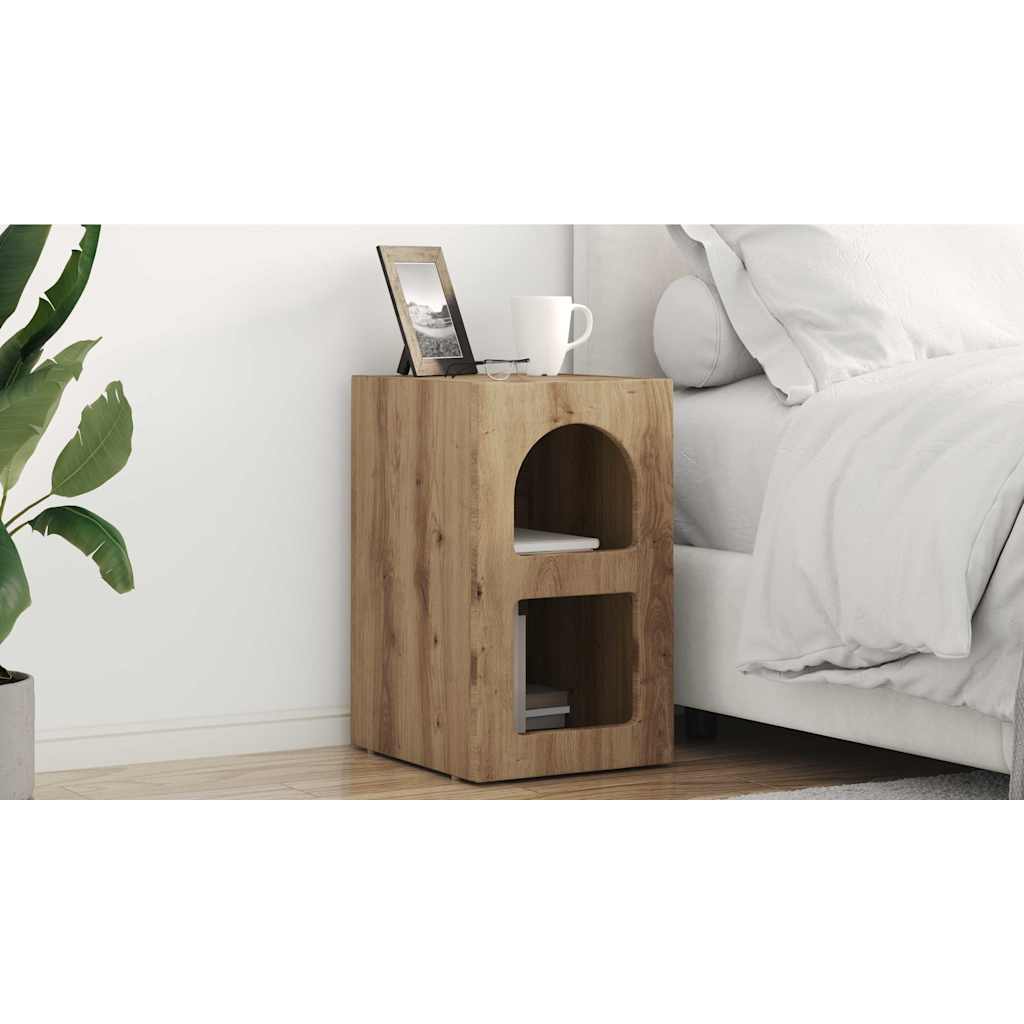vidaXL Stolik nocny ELST 2 szt. Dąb rzemieślniczy 29,5 x 33,5 x 50 cm