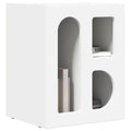vidaXL Stolik nocny ELST Biały 40 x 35 x 50 cm Drewno inżynieryjne
