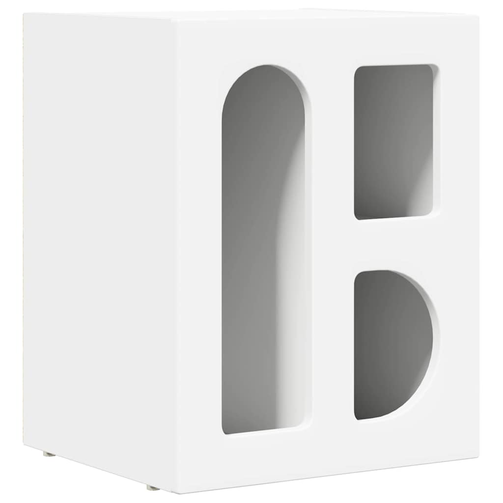 vidaXL Stolik nocny 2 pcs Biały 40 x 35 x 50 cm