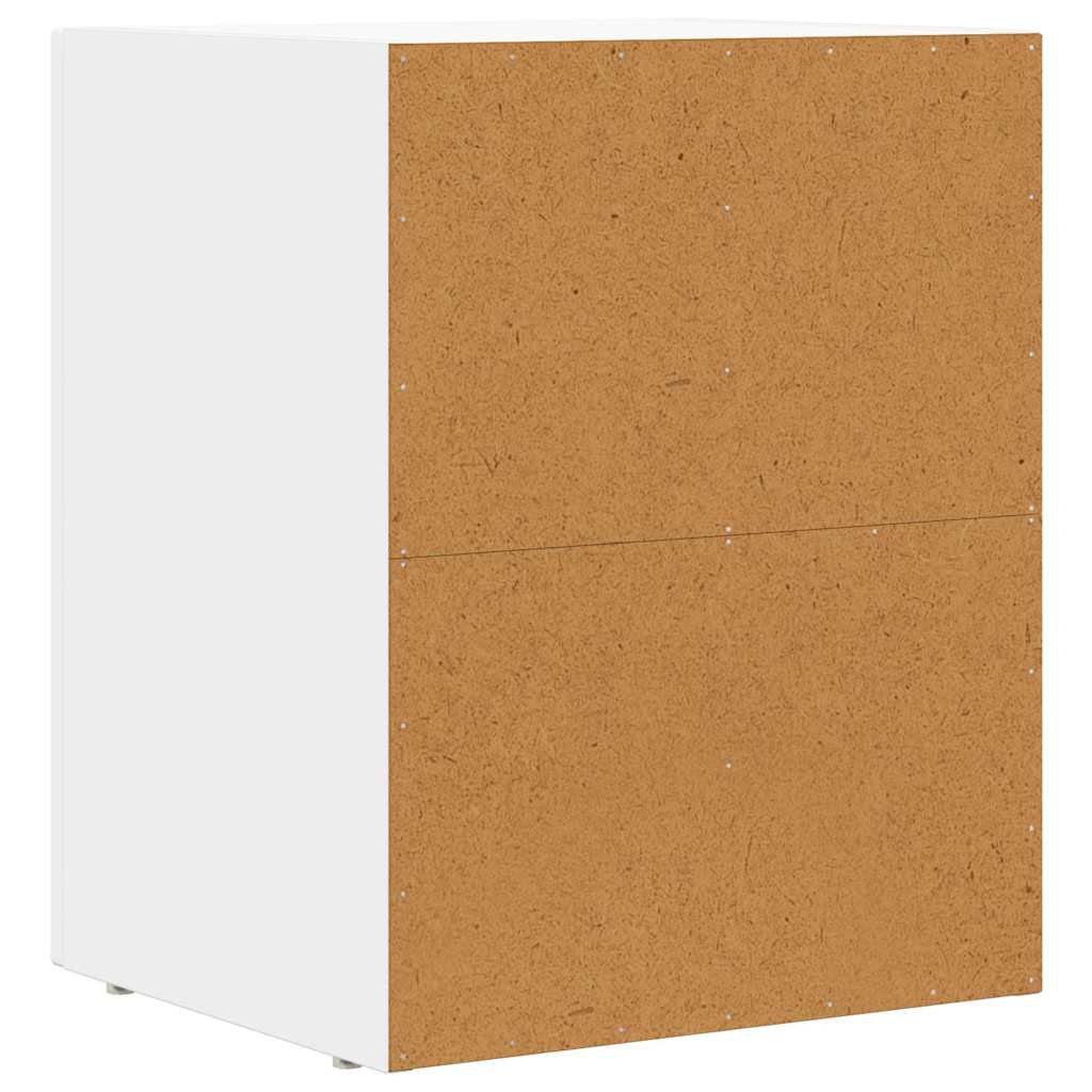vidaXL Stolik nocny 2 pcs Biały 40 x 35 x 50 cm