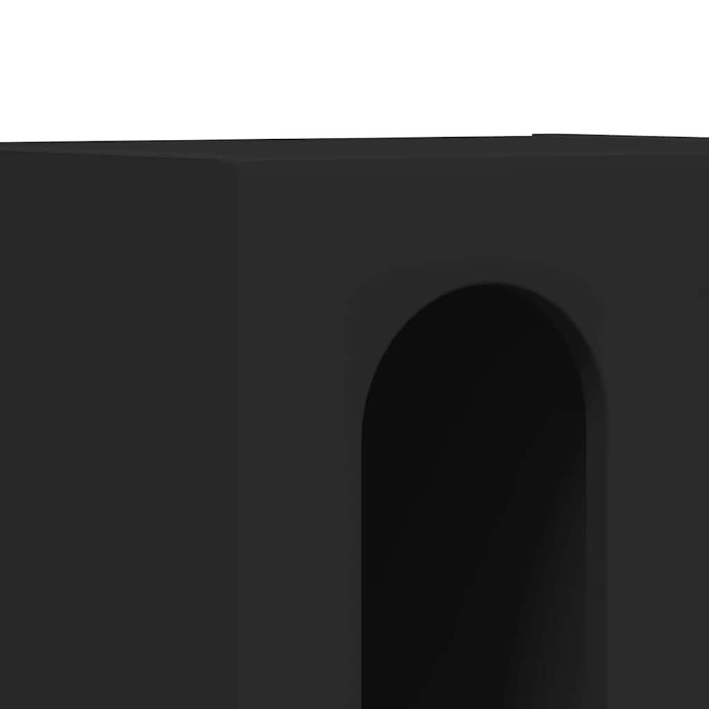 vidaXL Stolik nocny 2 pcs Czarny 40 x 35 x 50 cm
