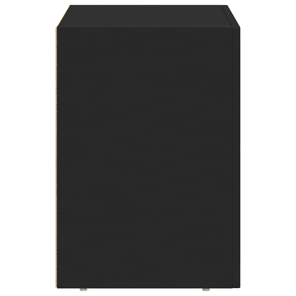 vidaXL Stolik nocny 2 pcs Czarny 40 x 35 x 50 cm