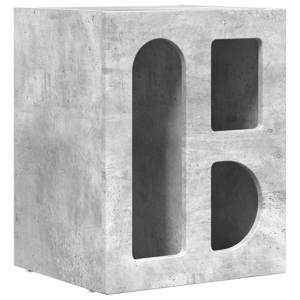 vidaXL Stolik nocny Betonowy szary 40 x 35 x 50 cm