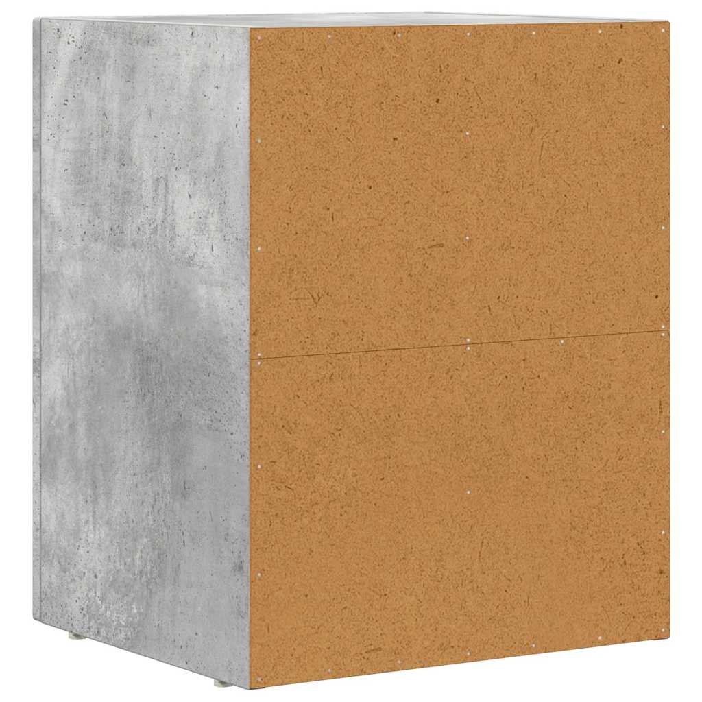 vidaXL Stolik nocny Betonowy szary 40 x 35 x 50 cm