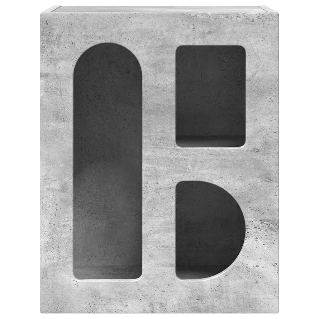 vidaXL Stolik nocny 2 pcs Betonowy szary 40 x 35 x 50 cm