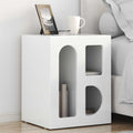 vidaXL Stolik nocny 2 pcs Wysoki połysk biały 40 x 35 x 50 cm