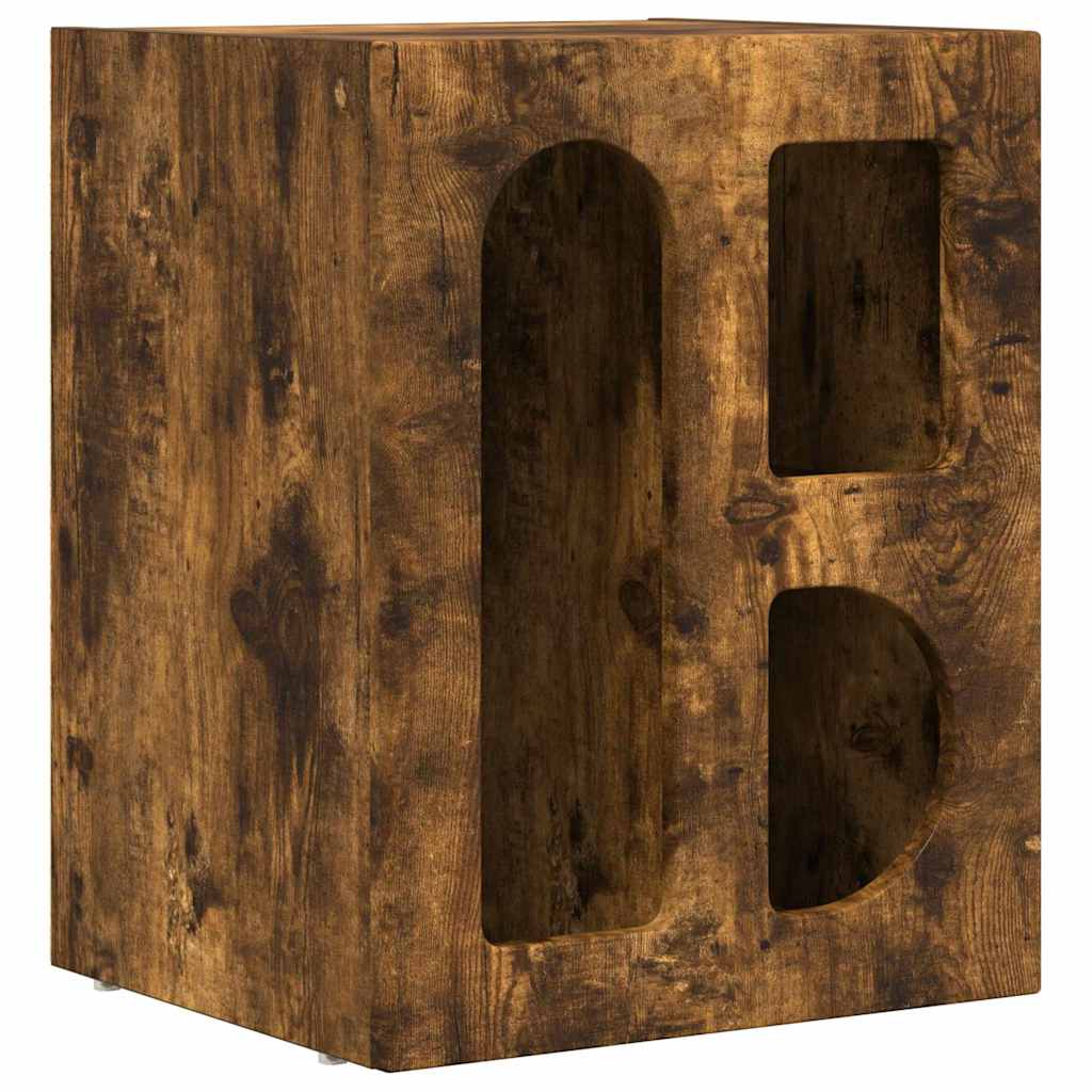 vidaXL Stolik nocny 2 pcs Dąb wędzony 40 x 35 x 50 cm