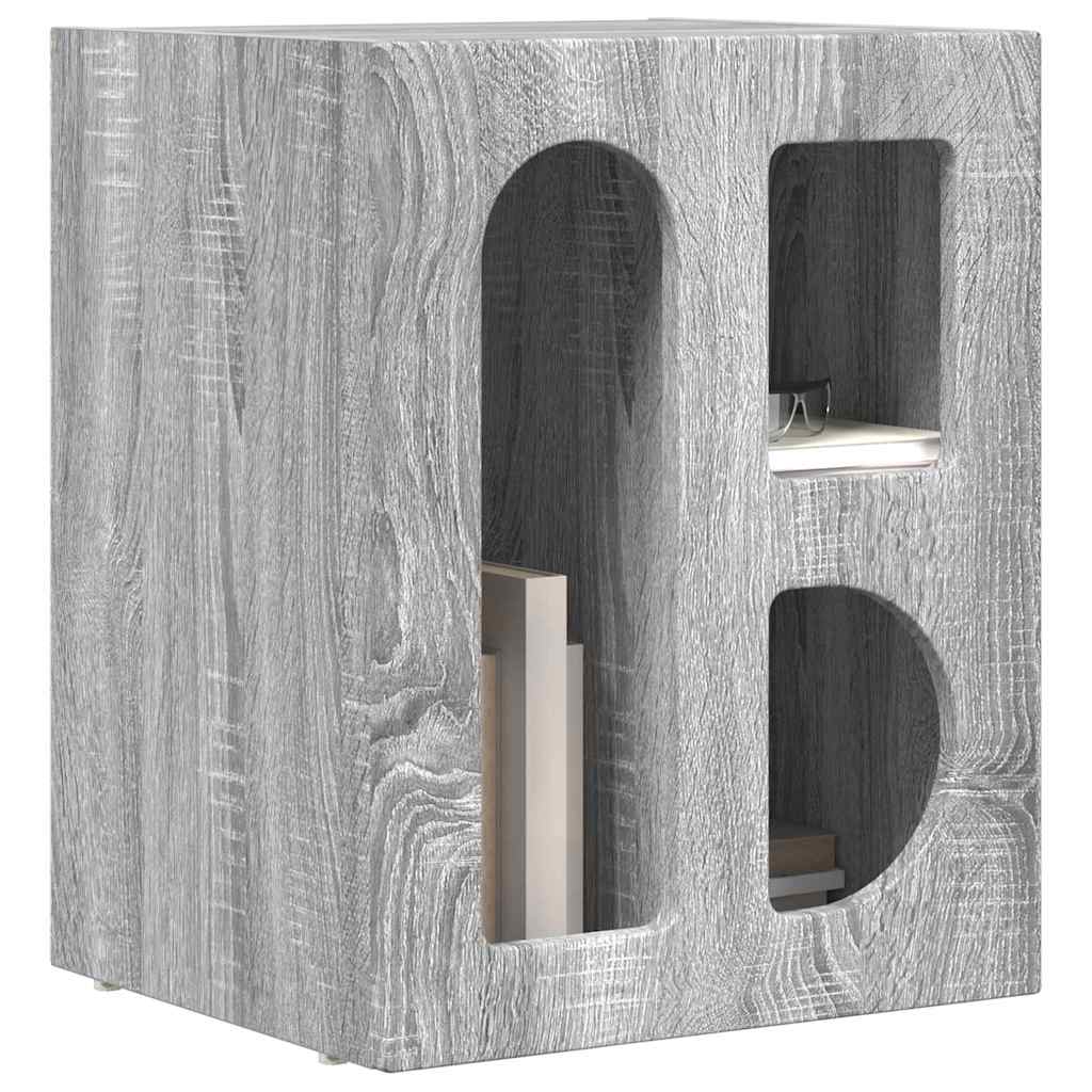 vidaXL Stolik nocny Szary Sonoma 40 x 35 x 50 cm
