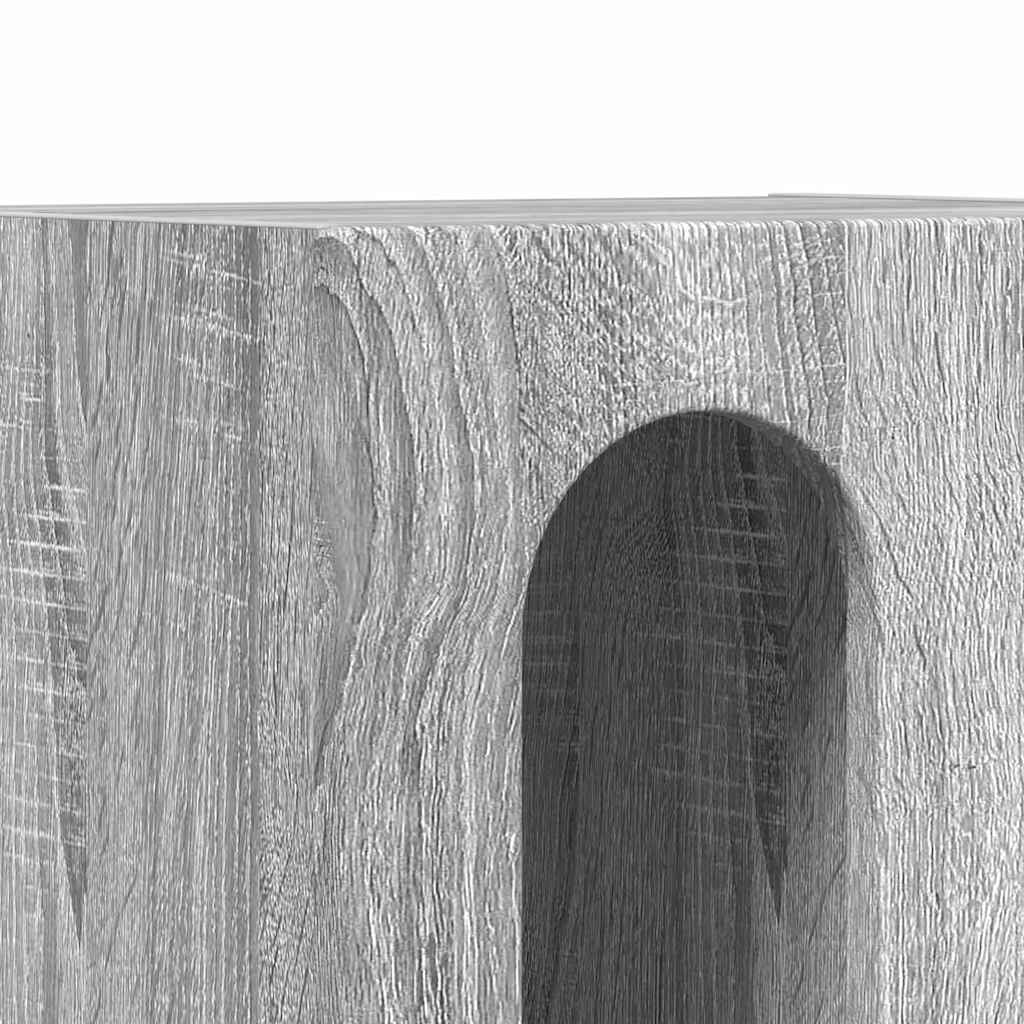 vidaXL Stolik nocny 2 pcs Szary Sonoma 40 x 35 x 50 cm