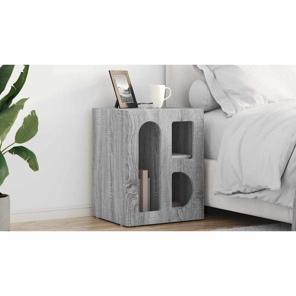 vidaXL Stolik nocny ELST 2 szt. Szary Sonoma 40 x 35 x 50 cm