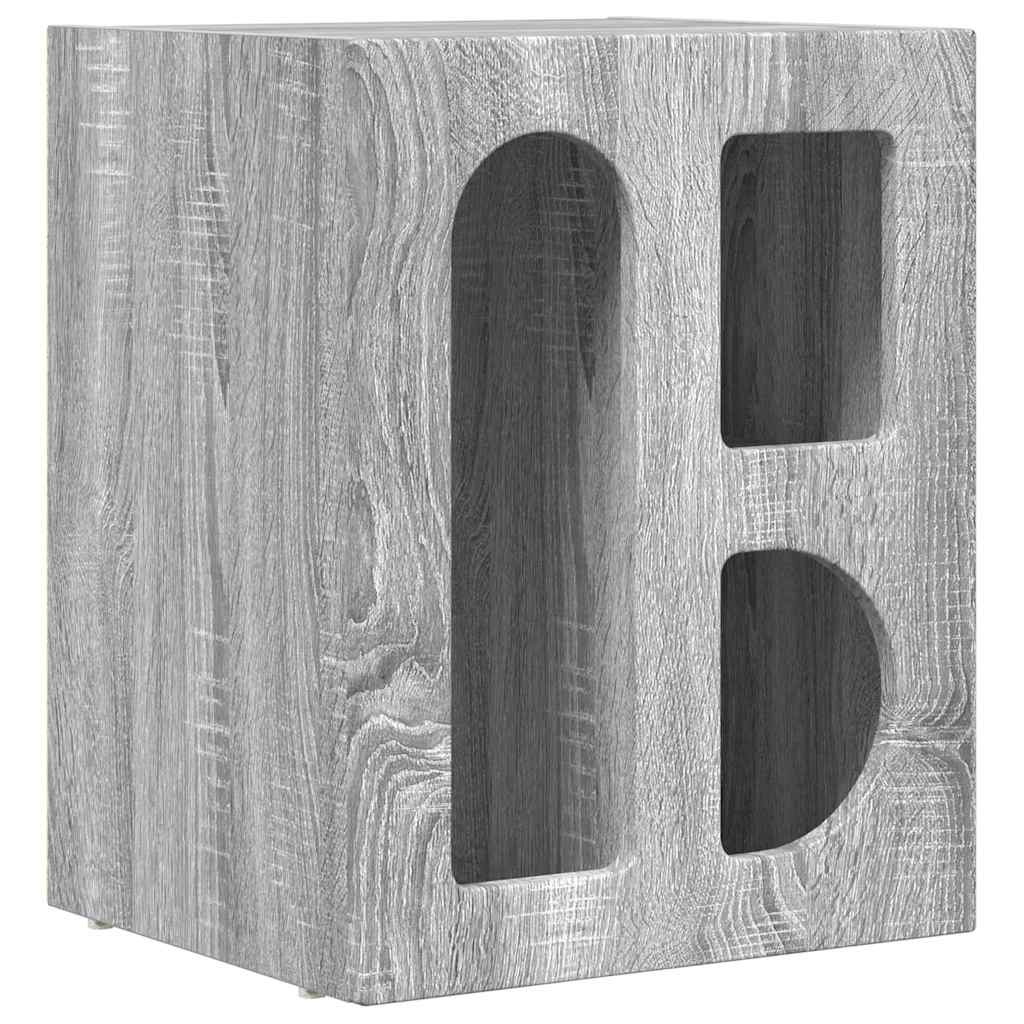vidaXL Stolik nocny 2 pcs Szary Sonoma 40 x 35 x 50 cm