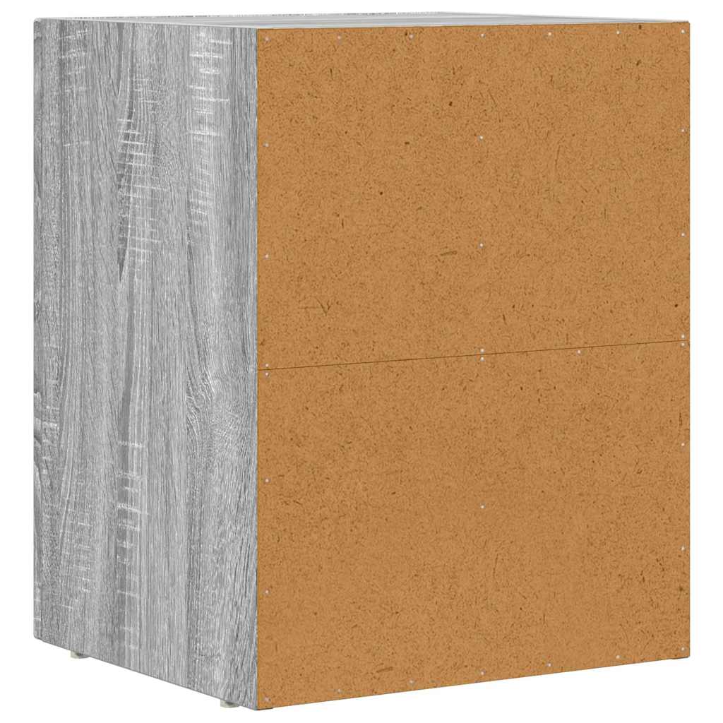 vidaXL Stolik nocny 2 pcs Szary Sonoma 40 x 35 x 50 cm