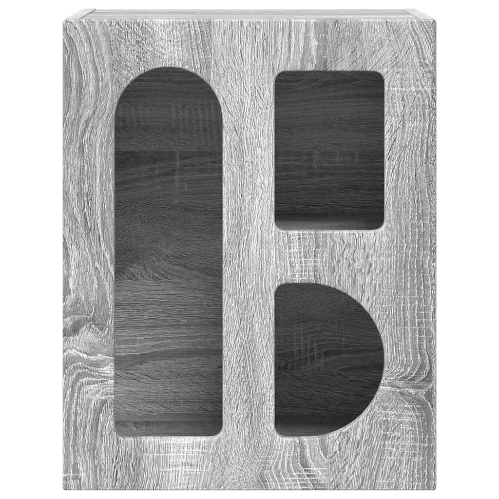 vidaXL Stolik nocny 2 pcs Szary Sonoma 40 x 35 x 50 cm