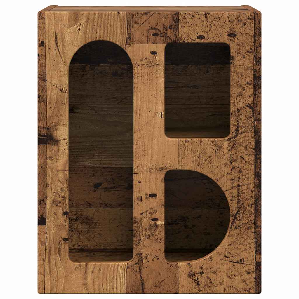vidaXL Stolik nocny 2 pcs Stare drewno 40 x 35 x 50 cm