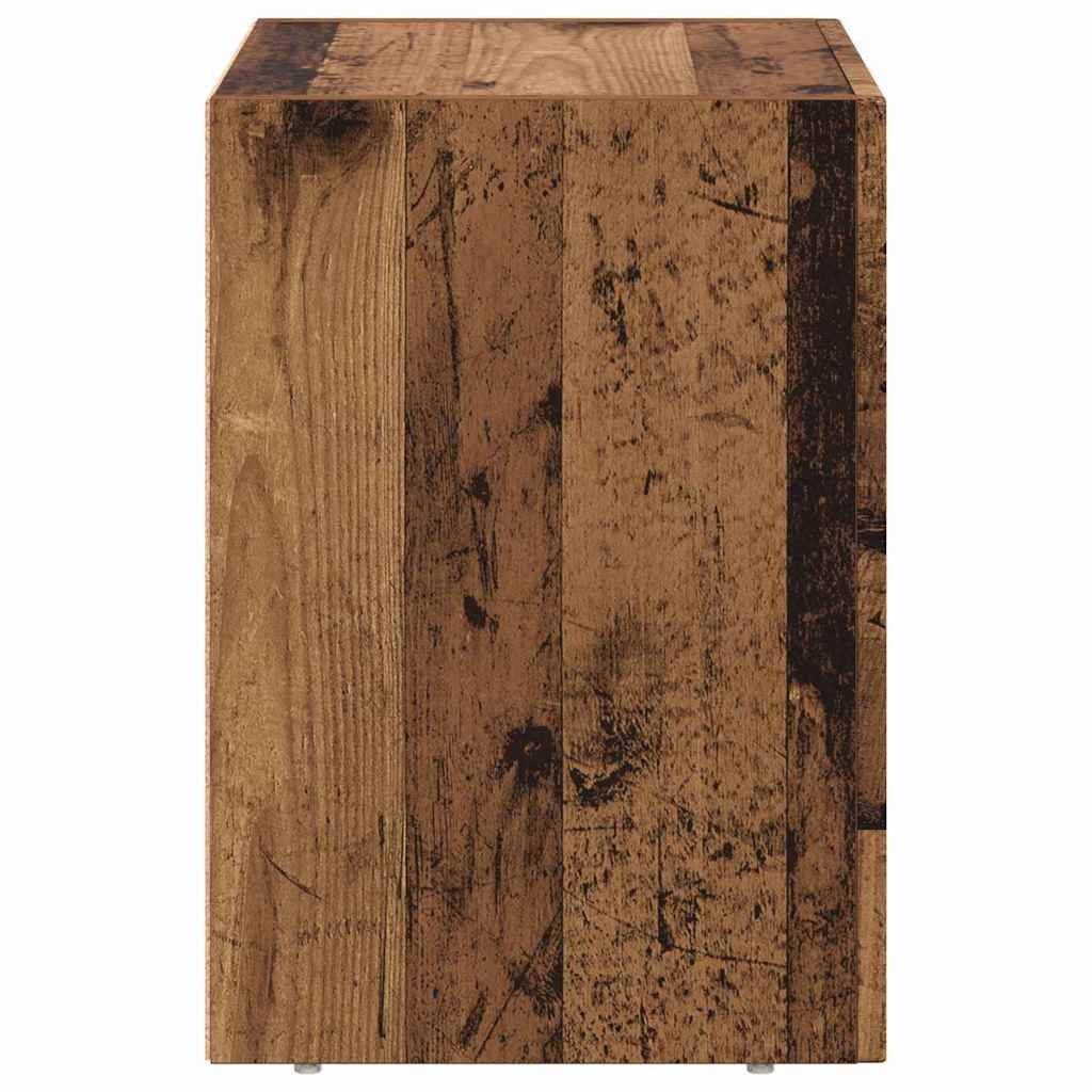 vidaXL Stolik nocny 2 pcs Stare drewno 40 x 35 x 50 cm
