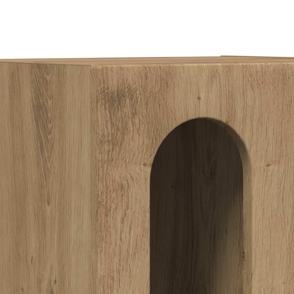 vidaXL Stolik nocny 2 pcs Dąb rzemieślniczy 40 x 35 x 50 cm