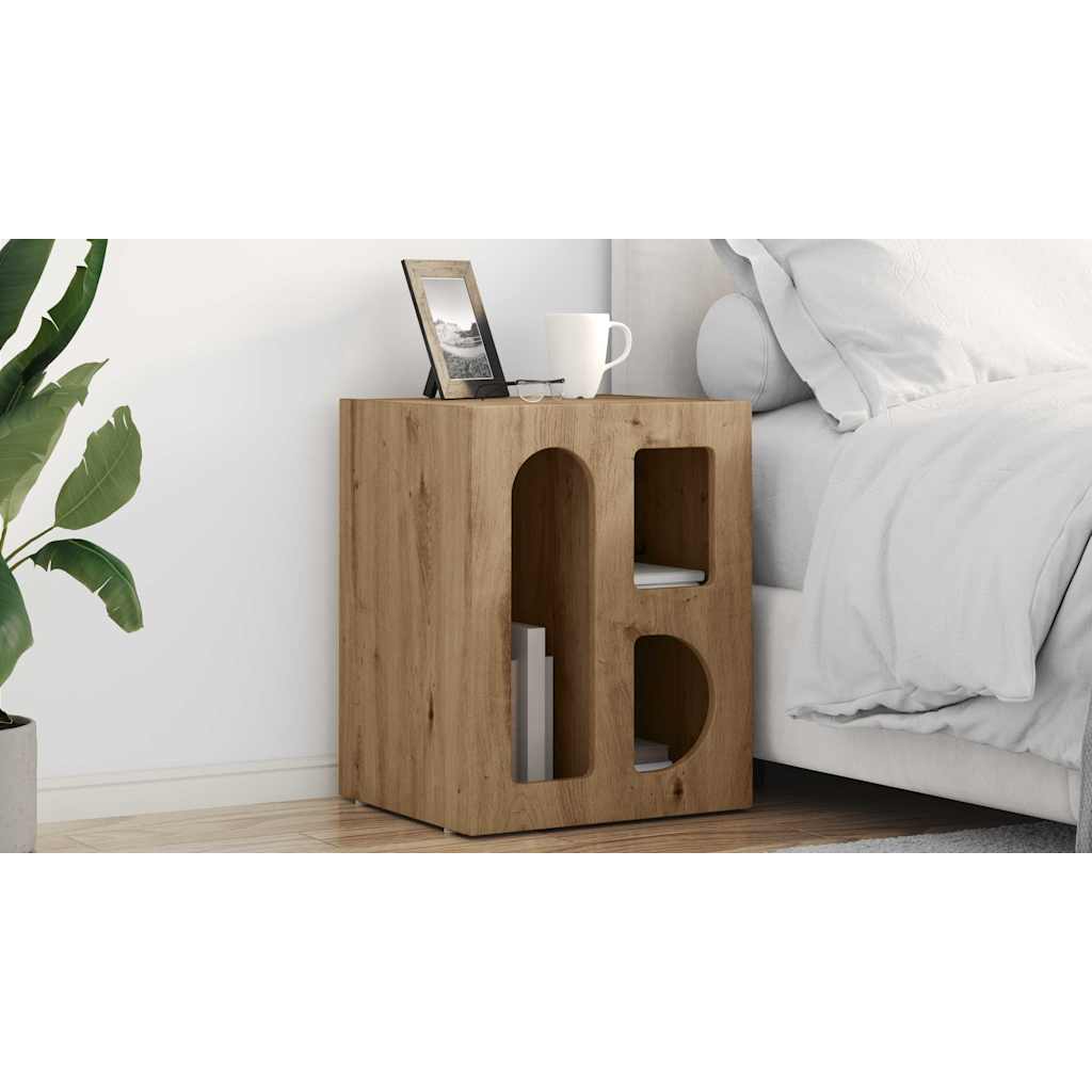 vidaXL Stolik nocny ELST 2 szt. Dąb rzemieślniczy 40 x 35 x 50 cm
