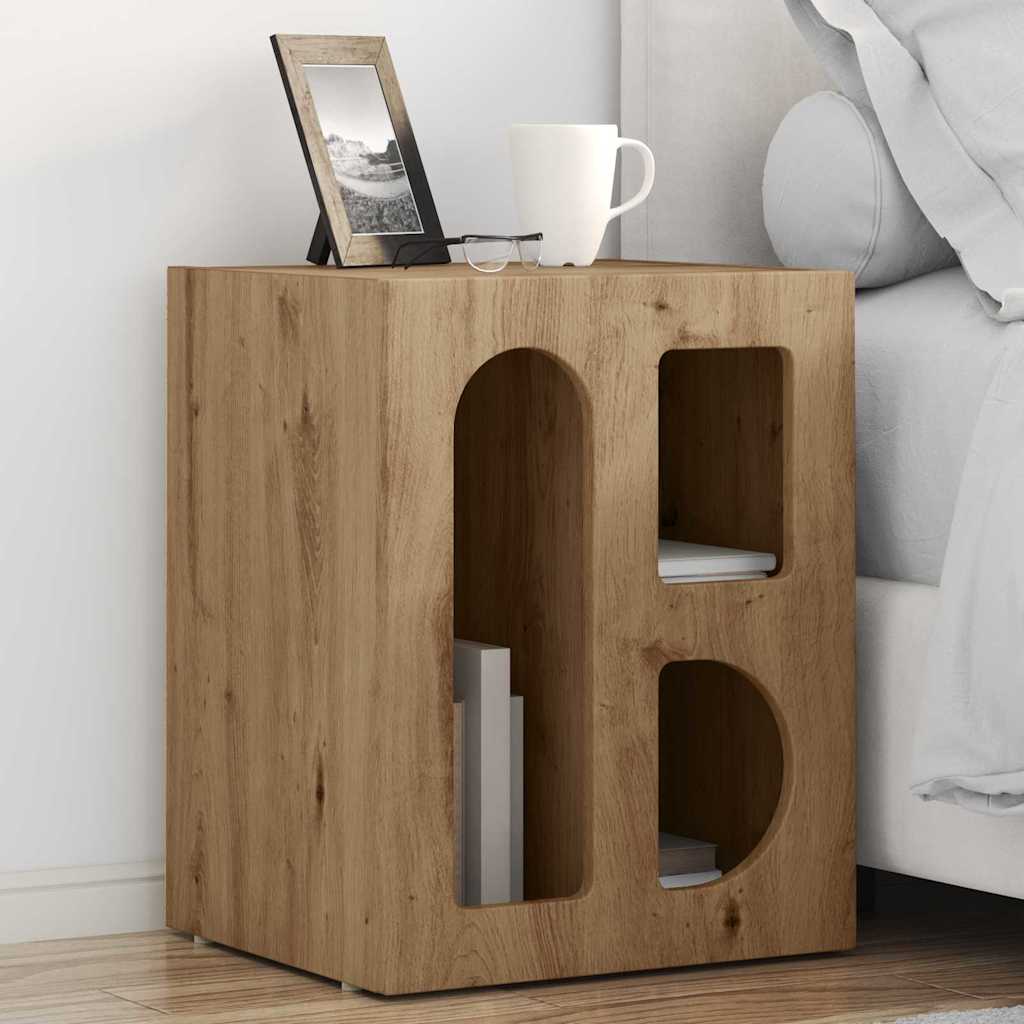 vidaXL Stolik nocny 2 pcs Dąb rzemieślniczy 40 x 35 x 50 cm